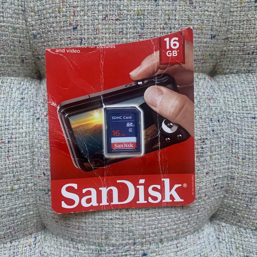 SanDisk Standard 16GB SDHC Memory Card
